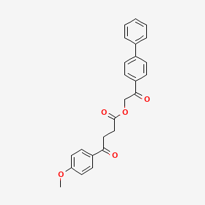 2-(Biphenyl-4-yl)-2-oxoethyl 4-(4-methoxyphenyl)-4-oxobutanoate