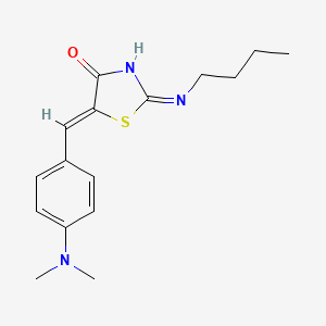 molecular formula C16H21N3OS B10887982 (5Z)-2-(butylamino)-5-[4-(dimethylamino)benzylidene]-1,3-thiazol-4(5H)-one 