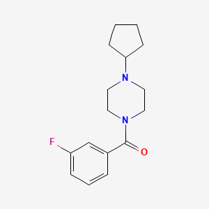 (4-Cyclopentylpiperazin-1-yl)(3-fluorophenyl)methanone