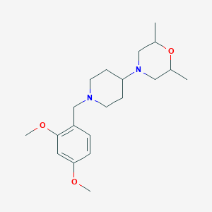 molecular formula C20H32N2O3 B10888012 4-[1-(2,4-Dimethoxybenzyl)piperidin-4-yl]-2,6-dimethylmorpholine 