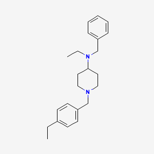 N-benzyl-N-ethyl-1-[(4-ethylphenyl)methyl]piperidin-4-amine