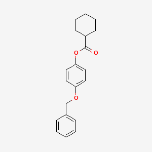 Cyclohexanecarboxylic acid, 4-benzyloxyphenyl ester