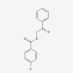 molecular formula C15H11BrO3 B10888026 2-Oxo-2-phenylethyl 4-bromobenzoate 