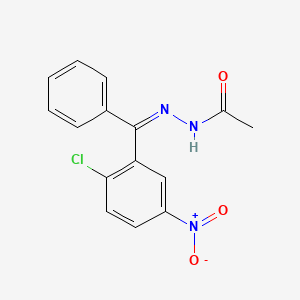 N'-[(Z)-(2-chloro-5-nitrophenyl)(phenyl)methylidene]acetohydrazide