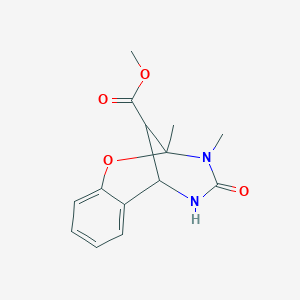 molecular formula C14H16N2O4 B10888048 methyl 2,3-dimethyl-4-oxo-3,4,5,6-tetrahydro-2H-2,6-methano-1,3,5-benzoxadiazocine-11-carboxylate 