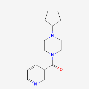 molecular formula C15H21N3O B10888055 (4-Cyclopentylpiperazin-1-yl)(pyridin-3-yl)methanone 