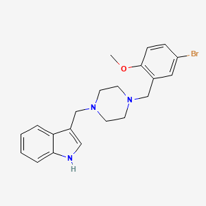 3-{[4-(5-Bromo-2-methoxybenzyl)piperazino]methyl}-1H-indole