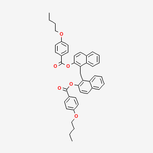 1-({2-[(4-Butoxybenzoyl)oxy]-1-naphthyl}methyl)-2-naphthyl 4-butoxybenzoate