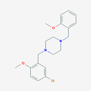 molecular formula C20H25BrN2O2 B10888090 1-(5-Bromo-2-methoxybenzyl)-4-(2-methoxybenzyl)piperazine 