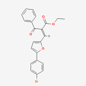 ethyl (2E)-3-[5-(4-bromophenyl)furan-2-yl]-2-(phenylcarbonyl)prop-2-enoate