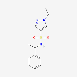 1-ethyl-N-(1-phenylethyl)-1H-pyrazole-4-sulfonamide