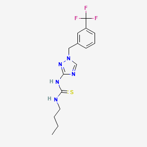 1-butyl-3-{1-[3-(trifluoromethyl)benzyl]-1H-1,2,4-triazol-3-yl}thiourea