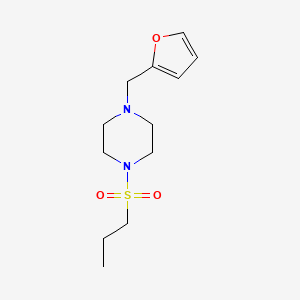 molecular formula C12H20N2O3S B10888155 1-(Furan-2-ylmethyl)-4-(propylsulfonyl)piperazine 