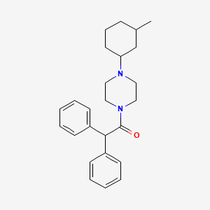 1-[4-(3-Methylcyclohexyl)piperazin-1-yl]-2,2-diphenylethanone