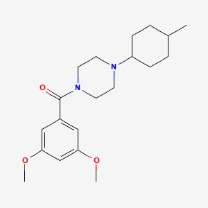 (3,5-Dimethoxyphenyl)[4-(4-methylcyclohexyl)piperazin-1-yl]methanone