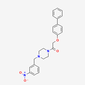 2-(Biphenyl-4-yloxy)-1-[4-(3-nitrobenzyl)piperazin-1-yl]ethanone