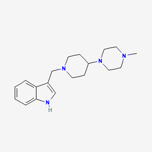 3-{[4-(4-methylpiperazin-1-yl)piperidin-1-yl]methyl}-1H-indole