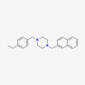 1-[(4-Ethylphenyl)methyl]-4-(naphthalen-2-ylmethyl)piperazine