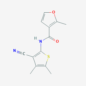 N-(3-cyano-4,5-dimethylthiophen-2-yl)-2-methylfuran-3-carboxamide