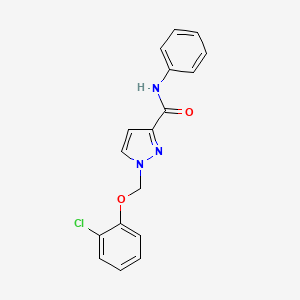 1-[(2-chlorophenoxy)methyl]-N-phenyl-1H-pyrazole-3-carboxamide