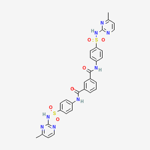 N,N'-bis{4-[(4-methylpyrimidin-2-yl)sulfamoyl]phenyl}benzene-1,3-dicarboxamide