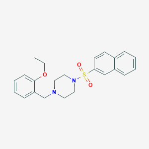 molecular formula C23H26N2O3S B10888373 1-(2-Ethoxybenzyl)-4-(naphthalen-2-ylsulfonyl)piperazine 