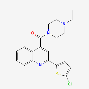 [2-(5-Chloro-2-thienyl)-4-quinolyl](4-ethylpiperazino)methanone