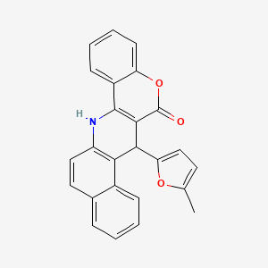 7-(5-methylfuran-2-yl)-7,14-dihydro-6H-benzo[f]chromeno[4,3-b]quinolin-6-one