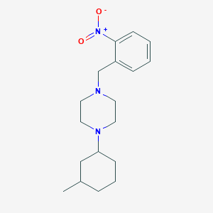 1-(3-Methylcyclohexyl)-4-(2-nitrobenzyl)piperazine