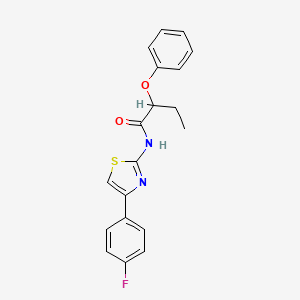 N-[4-(4-fluorophenyl)-1,3-thiazol-2-yl]-2-phenoxybutanamide