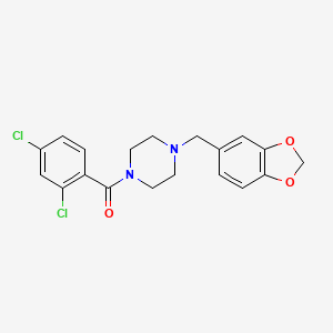 [4-(1,3-Benzodioxol-5-ylmethyl)piperazin-1-yl](2,4-dichlorophenyl)methanone