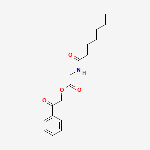 2-Oxo-2-phenylethyl 2-(heptanoylamino)acetate