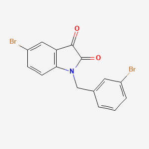 5-Bromo-1-[(3-bromophenyl)methyl]indole-2,3-dione