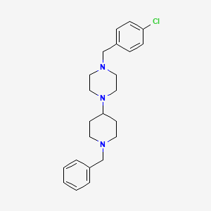 1-(1-Benzylpiperidin-4-yl)-4-[(4-chlorophenyl)methyl]piperazine