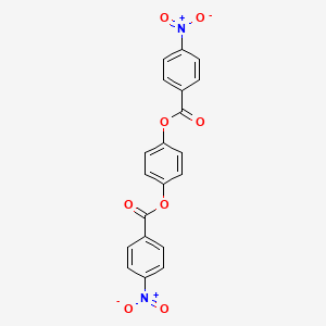 molecular formula C20H12N2O8 B10888469 4-[(4-Nitrobenzoyl)oxy]phenyl 4-nitrobenzoate 