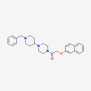 1-[4-(1-Benzylpiperidin-4-yl)piperazin-1-yl]-2-(naphthalen-2-yloxy)ethanone