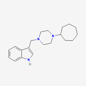 3-[(4-cycloheptylpiperazin-1-yl)methyl]-1H-indole