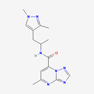 N-[1-(1,3-dimethyl-1H-pyrazol-4-yl)propan-2-yl]-5-methyl[1,2,4]triazolo[1,5-a]pyrimidine-7-carboxamide