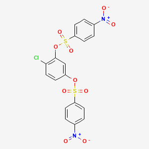 molecular formula C18H11ClN2O10S2 B10888609 4-Chlorobenzene-1,3-diyl bis(4-nitrobenzenesulfonate) 