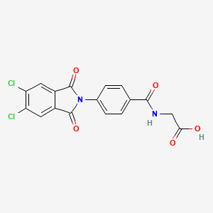 N-{[4-(5,6-dichloro-1,3-dioxo-1,3-dihydro-2H-isoindol-2-yl)phenyl]carbonyl}glycine