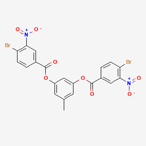 5-Methylbenzene-1,3-diyl bis(4-bromo-3-nitrobenzoate)