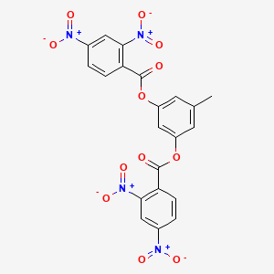 molecular formula C21H12N4O12 B10888625 5-Methylbenzene-1,3-diyl bis(2,4-dinitrobenzoate) 