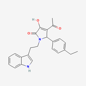 4-acetyl-5-(4-ethylphenyl)-3-hydroxy-1-[2-(1H-indol-3-yl)ethyl]-1,5-dihydro-2H-pyrrol-2-one