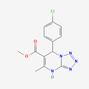 Methyl 7-(4-chlorophenyl)-5-methyl-4,7-dihydrotetrazolo[1,5-a]pyrimidine-6-carboxylate