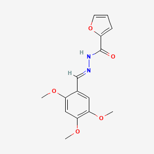 molecular formula C15H16N2O5 B10888734 N'-[(E)-(2,4,5-trimethoxyphenyl)methylidene]furan-2-carbohydrazide 