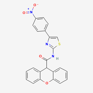 N-[4-(4-nitrophenyl)-1,3-thiazol-2-yl]-9H-xanthene-9-carboxamide