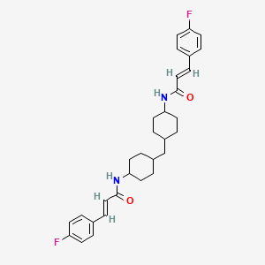 molecular formula C31H36F2N2O2 B10888742 (2E,2'E)-N,N'-(methanediyldicyclohexane-4,1-diyl)bis[3-(4-fluorophenyl)prop-2-enamide] 