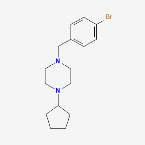 1-(4-Bromobenzyl)-4-cyclopentylpiperazine