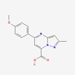 5-(4-Methoxyphenyl)-2-methylpyrazolo[1,5-a]pyrimidine-7-carboxylic acid