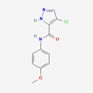 4-chloro-N-(4-methoxyphenyl)-1H-pyrazole-3-carboxamide